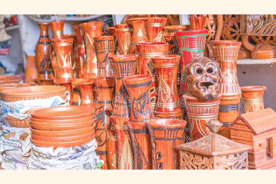 Handicrafts are among